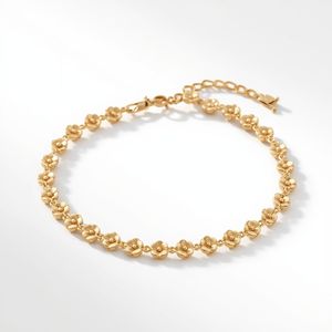 Pulsera de Oro Sólido de 9K con Diseño Floral Delicado para Mujer, Joyería de Oro Fina de Lujo, Certificación OEM GIA - Product Image 5