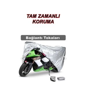 Kawasaki Z 750 S protezione motore moto tela con borsa Premium 4 stagione grigio