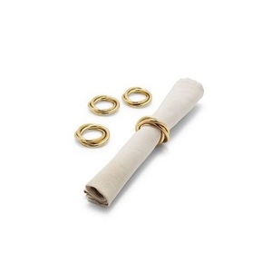 Servilletero de Metal decorado con perlas elegantes para eventos de banquetes creando una lujosa decoración de mesa con un atractivo atemporal - Product Image 1