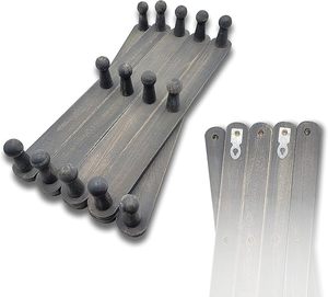 Handmade Vintage Wooden Coat <b>Rack</b> Wall Mounted Pine Wood Hooks Expanding Accordion Design for Clothing Hat Bag Storage in Rooms - Product Image 3