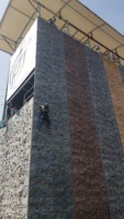 Muro de Escalada de FRP para Exteriores con Paneles Multicolores para Parques Infantiles Públicos, Uso para Adultos