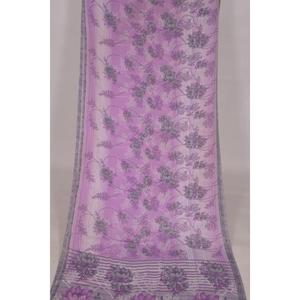 Saree de seda de arte indio Vintage, tela de confección de flores con estampado bohemio de 5 yardas, ropa usada, Sari de viscosa de seda - Product Image 1