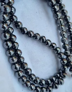 6.50毫米黑色硅石钻石珠AAA切割定制饰品嘻哈吊坠硅石饰品钻石饰品