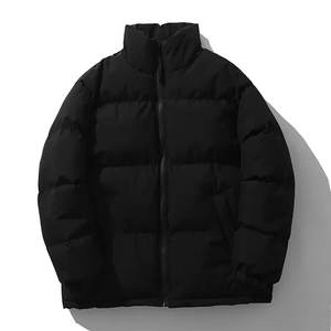 2024 nouveau hiver col montant bulle vestes pour hommes respirant décontracté chaud coton rembourré surdimensionné manteaux vêtements de rue - Product Image 4