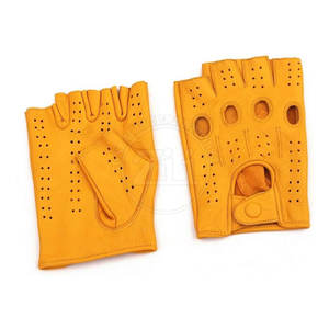 Best-Selling Winter <b>Fingerless</b> <b>Leather</b> <b>Gloves</b> New Design Fashionable Plain Style for Daily Use Sports Casual Driving - Product Image 1