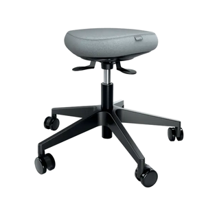 Sgabello Ergo Active con Ruote Nero - Product Image 1