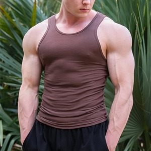 Ropa de entrenamiento de calidad superior superventas, camiseta sin mangas para hombres, camiseta sin mangas de secado rápido para hombres - Product Image 3