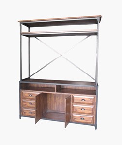 MUEBLE DE NOGAL MATTEO MEDIA HUTCH para sala de estar, cocina, dormitorio - Product Image 2