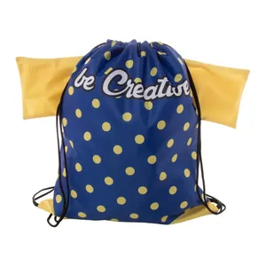 กระเป๋าผ้าแบบมีเชือกผูกสำหรับกีฬา ปรับแต่งได้ตามต้องการ โดย CreaDraw - Product Image 2