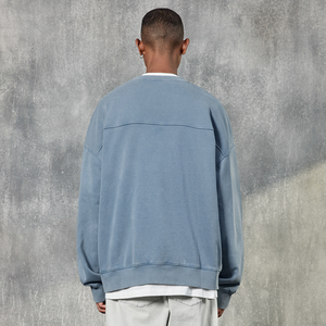 Sudadera de hombre de último diseño 100% algodón de alta calidad cuello vuelto hecho en Pakistán logotipo personalizado Invierno en Blanco Shi patrón sólido - Product Image 3