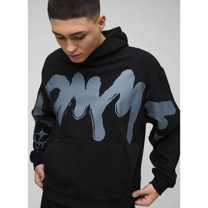 เสื้อฮู้ดดี้ผ้าคอตตอนหนานุ่ม 380 GSM ทรงปกติ พิมพ์ลายพัฟ สำหรับผู้ชาย สไตล์สตรีทแวร์ Y2K ทรงบ็อกซี่ พิมพ์ลายพัฟ รับผลิตแบบ OEM/ODM - Product Image 6