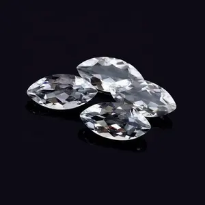 4x8mm Faceted Marquise Cut Beautiful Natural White Topaz Loose Gemstone For Jewelry Making Ring Bracelets At Reasonable Rate