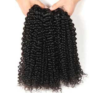 Trames de cheveux bruts bouclés birmans Remy d'aspect naturel, idéales pour les extensions de cheveux et les perruques - Product Image 2