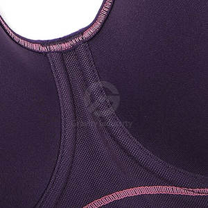 Soutien-gorge de sport pour femmes tendance et très vendu, respirant, écologique, logo frontal, maintien élevé, entraînement physique, faible MOQ, vente en ligne - Product Image 5