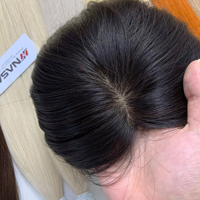 Precio de Fábrica al por Mayor: Toppers de Cabello Humano Vietnamita Remy Grado Sarah Modelo Nasa para Mujer, Encaje 3D, Color Negro Natural, 100g