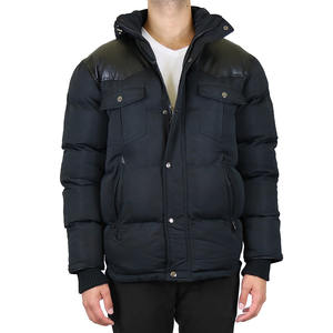 Abrigo de invierno unisex con logotipo personalizado OEM brillante chaqueta de burbujas acolchada impermeable a prueba de viento cierre de cremallera equipo de exterior para hombres - Product Image 3