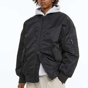 Chaqueta bomber de satén de béisbol para hombre y mujer, nueva, de alta calidad, invierno 2024, universitaria, lisa, para bordar, al por mayor, personalizada. - Product Image 2