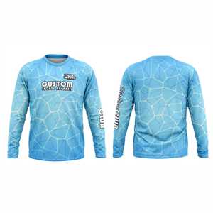Chemises de pêche à manches longues sur mesure, respirantes, de conception vintage, impression par sublimation, sweats à capuche de pêche, vente en gros directe d'usine - Product Image 1