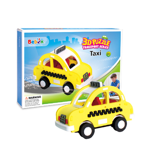 Jeu de puzzle 3D éducatif sur le thème des taxis pour enfants de 5 à 7 ans, 31 pièces, modèle de véhicule mobile en plastique - Product Image 1