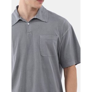 Summer New Men's Solid Color Short-Sleeve for Polo Shirts Casual Cotton T-Shirt with Lapel Pullover Work Clothes Blue White Tops - Product Image 5