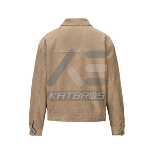 Durable Winter <b>Jacket</b> For Cold Season Outdoor Wear Highlighting Men <b>Suede</b> Leather <b>Jacket</b> With Smooth Finish And Trendy Modern - Product Image 4
