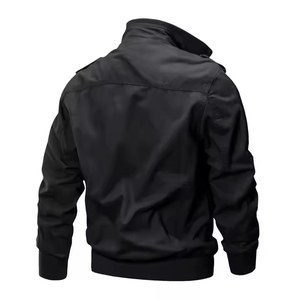 Chaqueta Bomber Delantera Personalizada de Alta Calidad para Hombre, Chaqueta de Invierno Cortavientos de Estilo Urbano en Material de Lana/Poliéster, Chaquetas para Hombre - Product Image 2