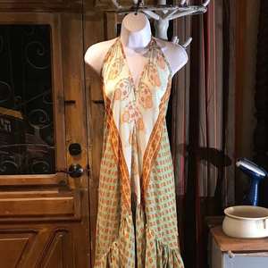 Vestido largo de tirantes con cuello en V profundo de verano para mujer, vestido Maxi sin mangas con tirantes finos para fiesta en la playa, venta al por mayor, OEM, ODM - Product Image 1