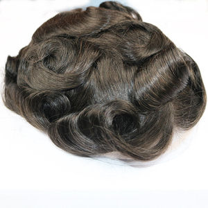 Cheveux humains Remy indiens vierges, ligne de cheveux Water Wave pour hommes, densité 100%, diverses couleurs, vente en gros d'usine - Product Image 2