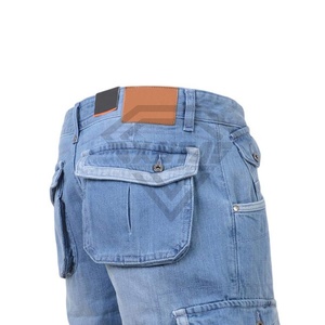 กางเกงขาสั้นผ้ายีนส์สำหรับผู้ชายไซส์ใหญ่พิเศษดีไซน์ล่าสุดสำหรับฤดูร้อน - Product Image 2