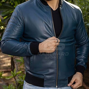 Chaqueta Bomber de Cuero de Alta Calidad, Moderna, Cómoda, Clásica, Suave, Cálida, para Uso Diario - Product Image 5