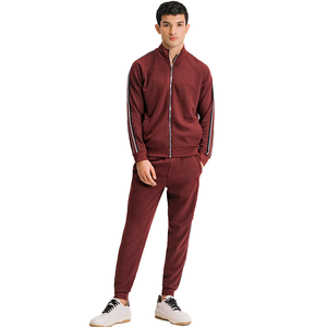 Ensemble de pantalons de survêtement à capuche avec logo personnalisé surdimensionné avec jogging de qualité supérieure pour hommes, avec pierre et fermeture éclair, survêtements délavés à l'acide - Product Image 2