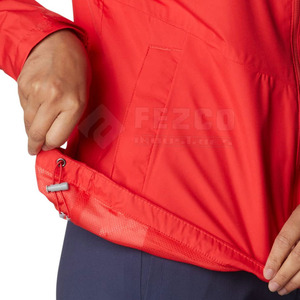 Wholesale Lightweight Winter Women's Hooded Windbreaker Jacket Quick Dry Breathable Outdoor Wear Nylon Lining Knitted Processing - Product Image 6