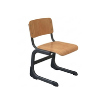 Nouvelle Arrivée Chaise d'école ergonomique moderne avec assise en contreplaqué et structure métallique – Siège durable pour salle de classe, maison, bureau, hôpital, éducation