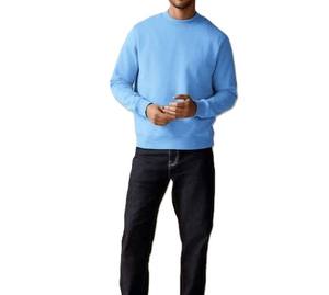 Top qualité blanc col rond sweat respirant sweat nouveau Style durable hommes séchage rapide sweat chemise - Product Image 5