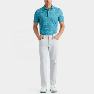 Ropa de Golf, Polo para Hombre, Camisetas Deportivas de Pique de Secado Rápido, Camisetas de Golf Personalizadas con Estampado en Blanco, MOQ Bajo - Product Image 4