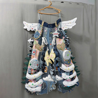 Jeans DiZNEW Designer, sur mesure, grande taille, hip-hop, patchwork, jeans larges pour hommes avec poches arrière brodées