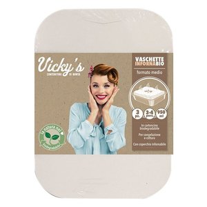 INFORNABIO Blanc 3217104 Lot de 3 barquettes jetables (23x16.5x6cm) pour Virinnova 950ml en aluminium jetable - Product Image 1