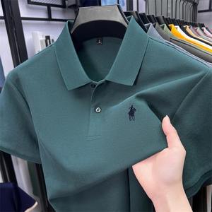 เสื้อเชิ้ตแขนสั้นผู้ชายแบรนด์หรู สไตล์ลำลอง ผ้าเจอร์ซีย์ 100% ผ้าฝ้าย ขายดี แฟชั่นธุรกิจ ชุดกอล์ฟ เสื้อผ้าฤดูร้อน - Product Image 5