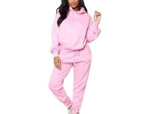 Chándal de Jersey antibolitas de alta calidad para mujer, estampado personalizado, sólido, recién llegado, venta al por mayor, precio barato, alta calidad - Product Image 1