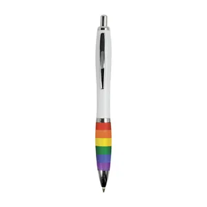 Penna a Scatto Personalizzata in ABS Arcobaleno, Gadget Promozionale - Product Image 1