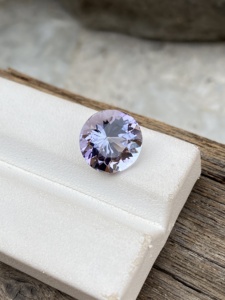 Forma de corte elegante redonda de tanzanita Natural Certificada con buen color biológico y calidad para joyería tanzanita natural de zoisita de 5,24 quilates. - Product Image 3