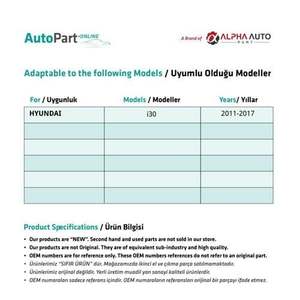 Kit di riparazione <span class=keywords><strong>parabrezza</strong></span> anteriore-destra e sinistra per <span class=keywords><strong>Hyundai</strong></span> <span class=keywords><strong>i30</strong></span> MK2 (spedizione dal produttore di tacchino) codice prodotto: FD113409 - Product Image 2