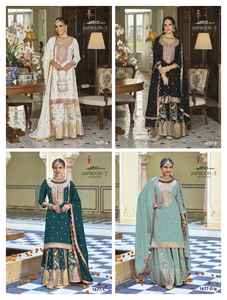 Vêtements ethniques de créateur Salwar Kameez pour femmes Fête traditionnelle indienne Costume Salwar brodé avec Dupatta - Product Image 4