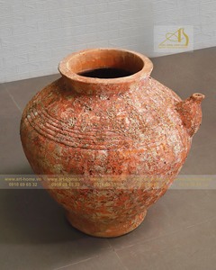 Naranja OC002H65OR Maceta de cerámica ecológica de diseño moderno para uso interior/exterior Decoración para el hogar y el jardín - Product Image 1