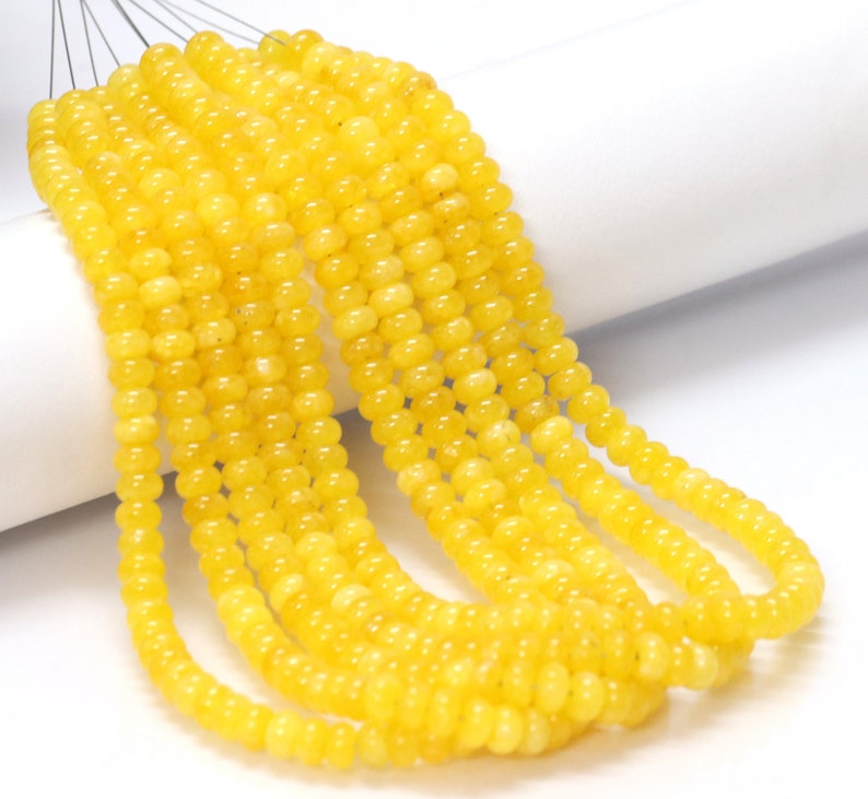 8mm smooth rondelle beads