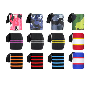 Muñequeras de calidad superior Muñequeras de gimnasio transpirables de alta resistencia con logotipo personalizado - Product Image 3
