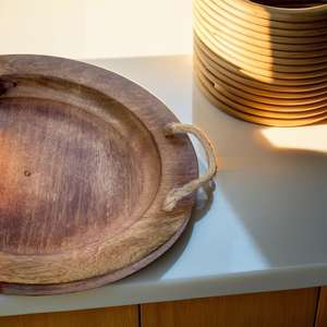 Woodino Craftsman Design Plateau à aspect antique pour les occasions de fête - Product Image 1