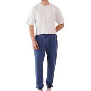 OEM Professional <b>Slim</b> <b>Fit</b> <b>Men</b> <b>Joggers</b> Pants Casual Mid Waist Straight Quick Dry Breathable Canvas Fabric Drawstring Closure - Product Image 1