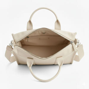 Sac fourre-tout en toile de coton géométrique imperméable antivol, taille personnalisée, pliable, avec fermeture éclair, réutilisable pour le shopping – Vente en gros - Product Image 6