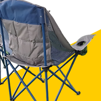 Chaise de camping pliable triple de conception moderne fabriquée au Vietnam Capacité de charge de 480kg Meubles en métal pour pique-nique et jardin extérieur